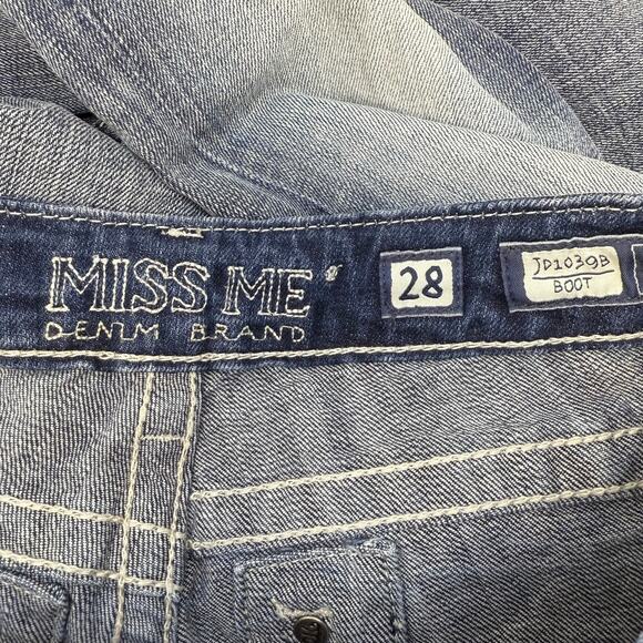 Miss Me Jeans Women's 28 Blue Boot Cut Embroidered M Pockets Western Classic - Picture 7 of 15
